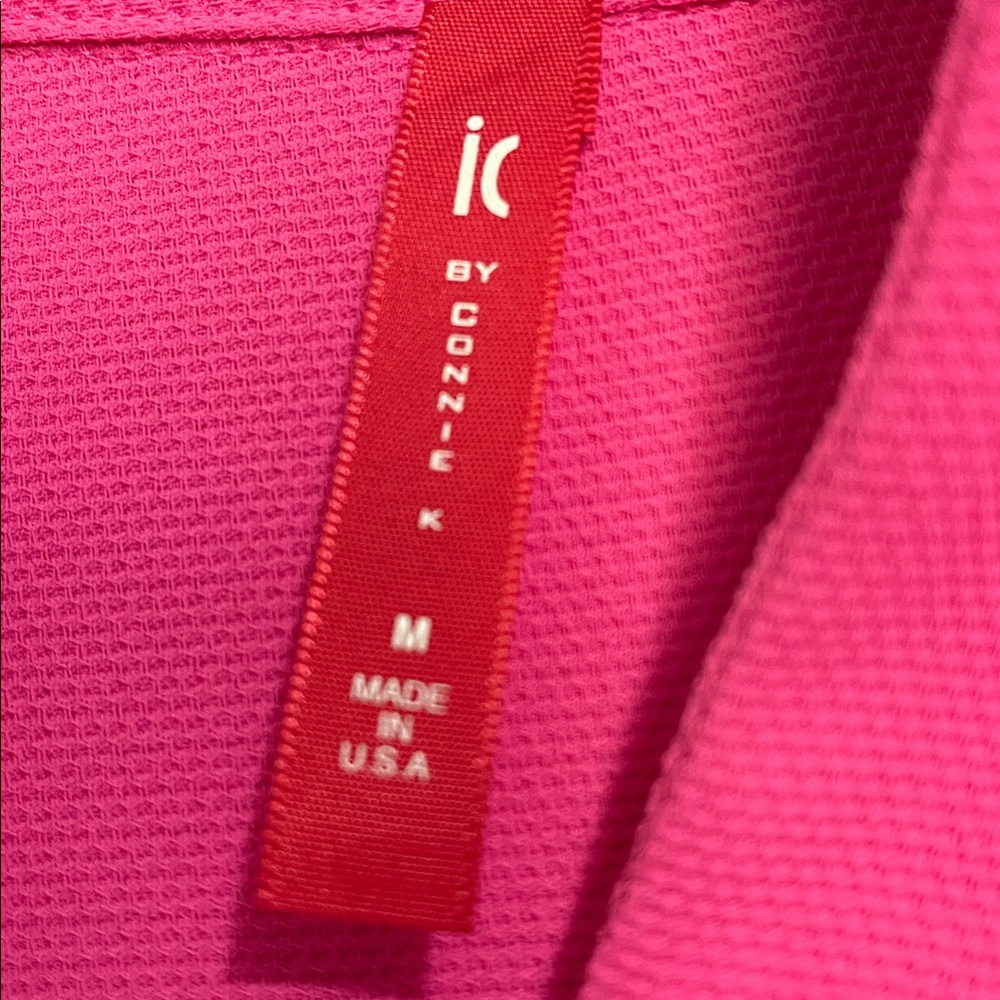 IC by Connie K Hot Pink Pleated Back Jacket 3/4 Sleeves - Picture 6 of 6